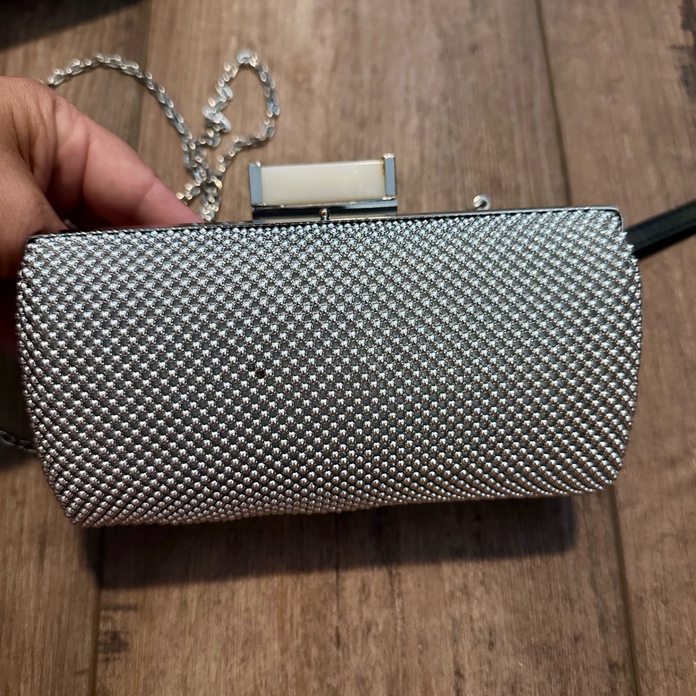 Elegant Silver Clutch Bag